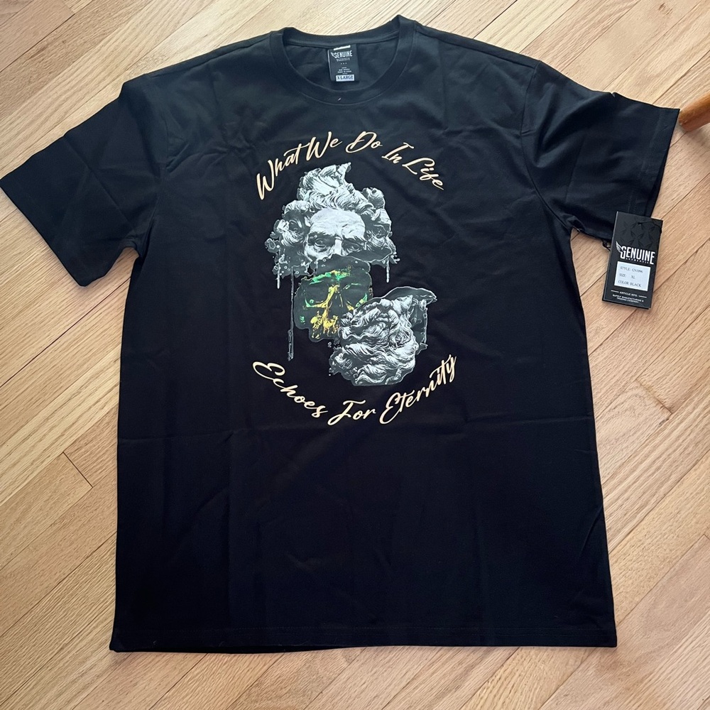 Genuine Black Graphic Men's T-Shirt